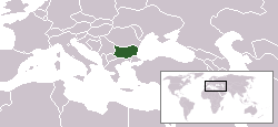 Georgaphic Location of Bulgaria